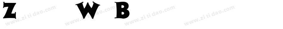 Zaleski Wd Bold字体转换